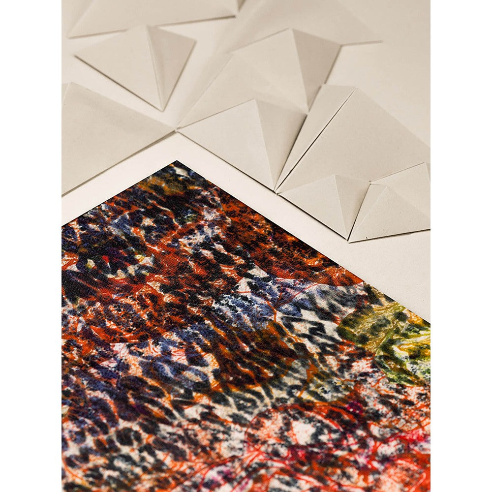 UNALLUME BY NISHA Multi-Colour Printed Pocket Square