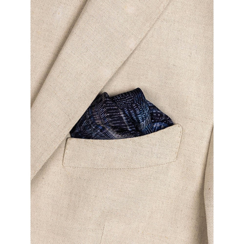 UNALLUME BY NISHA Multi-Colour Printed Pocket Square