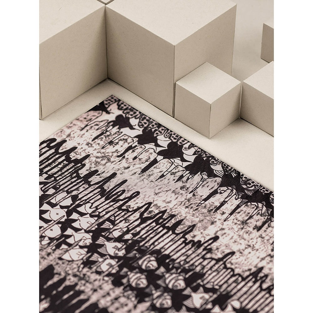 UNALLUME BY NISHA Multi-Colour Printed Pocket Square