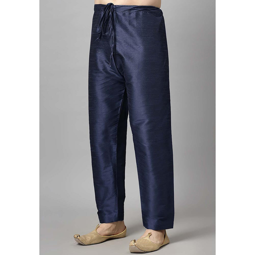UTSAV FASHION Navy Blue Solid Kurta and Pant