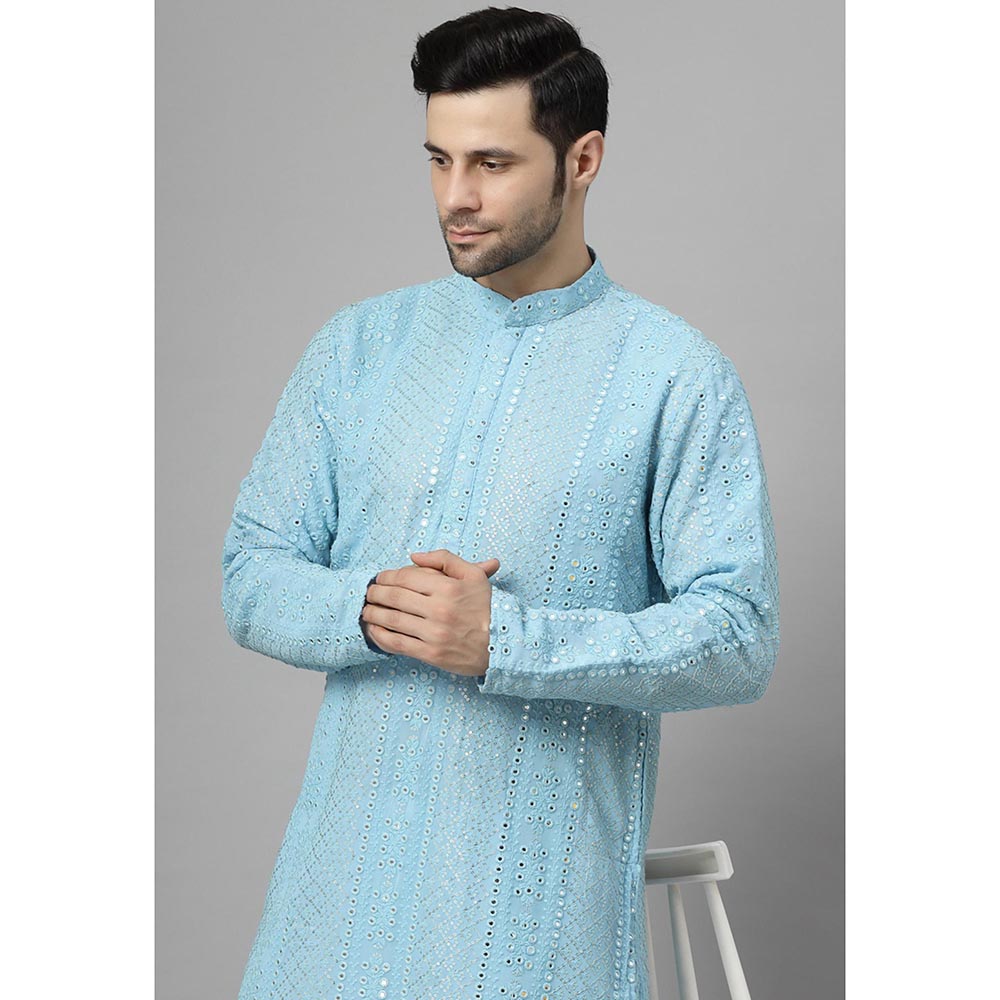 UTSAV FASHION Embroidered Mirror Work Kurta and Pant
