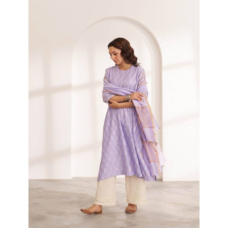 Vaaya The Kashni Silk Chanderi Kurta with Dupatta