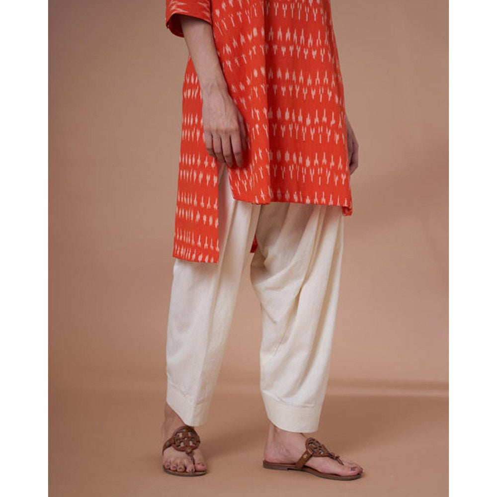 Vaaya Off-White Handwoven Cotton Salwar