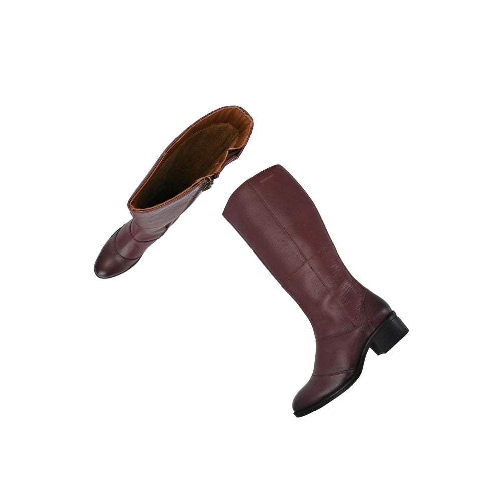 Valentino Women Maroon Chelsea Boots