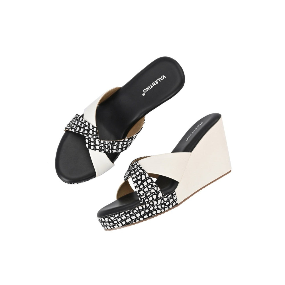 Valentino Women Premium Black Wedges