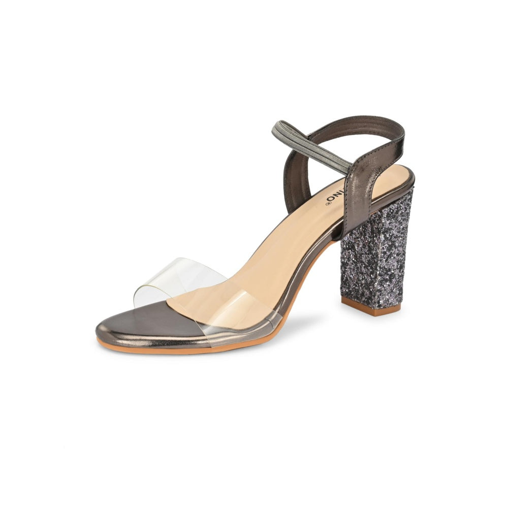 Valentino Women Premium Silver Sandal Heels