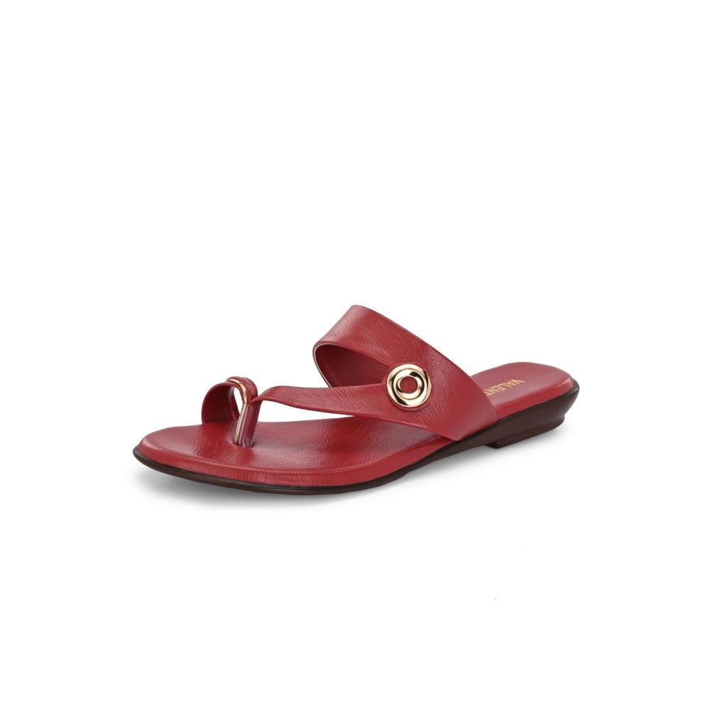 Valentino Women Maroon Sandals