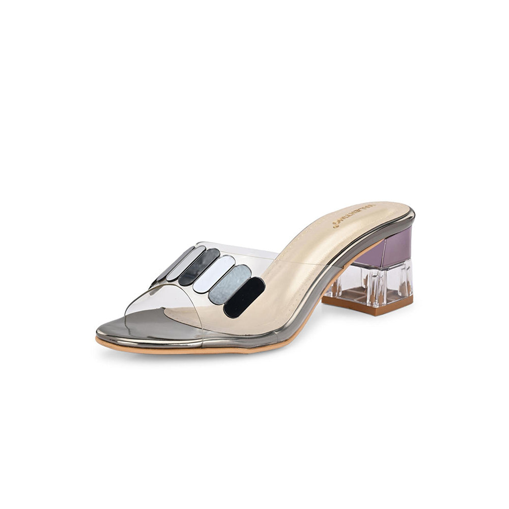 Valentino Women Premium Silver Sandal Heels