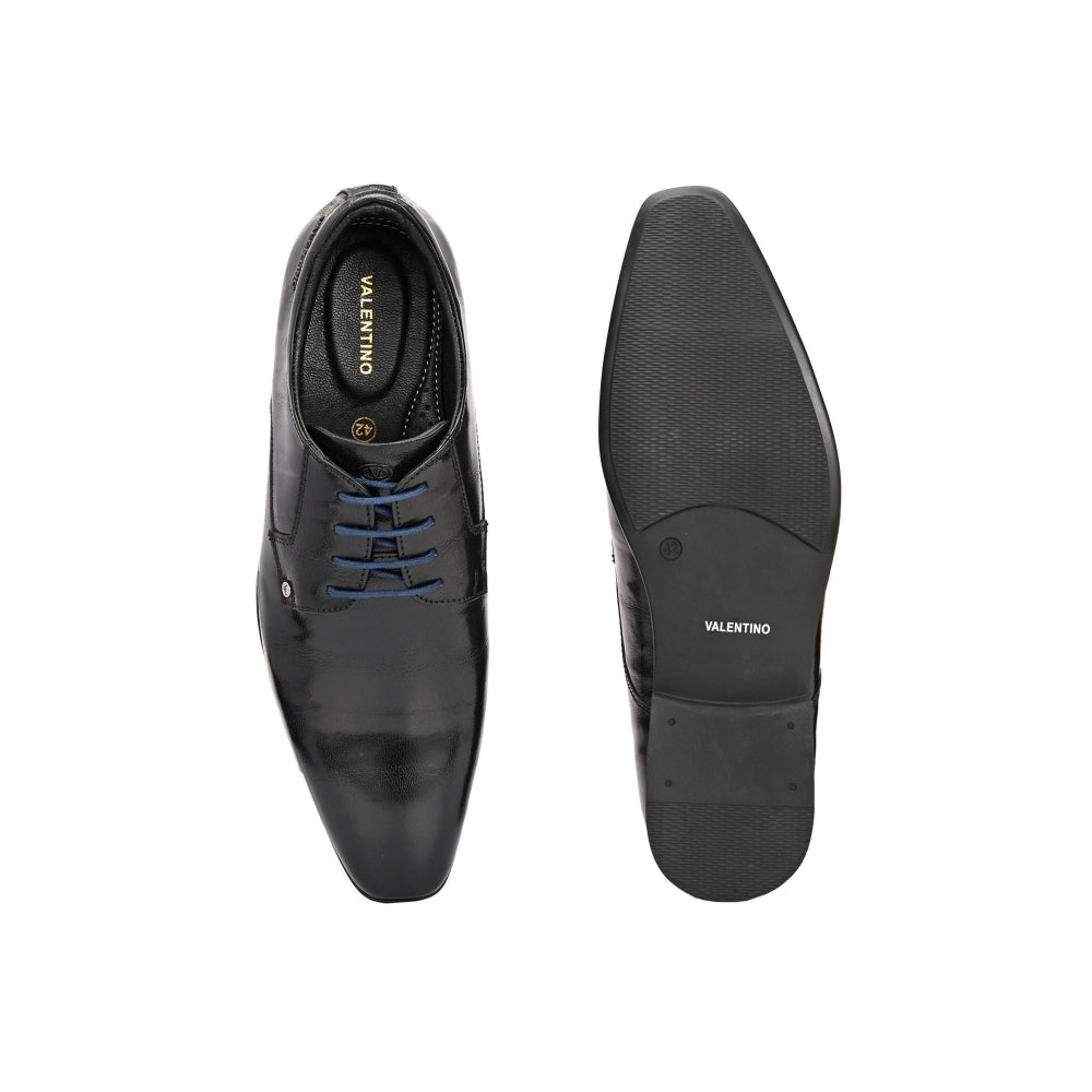 Valentino Men Premium Leather Lace-Up Formal Shoes