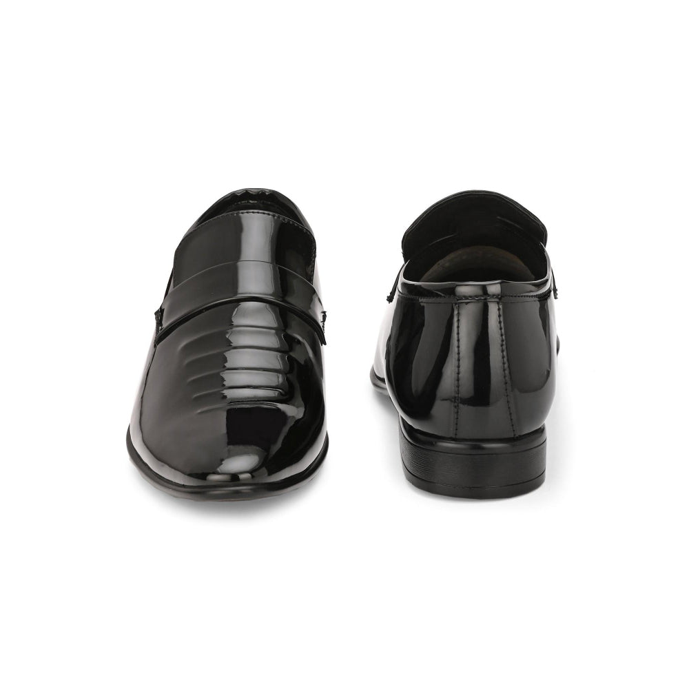 Valentino West Port Men Synthetic Patent Slip-On Party Wear Loafer Shoes