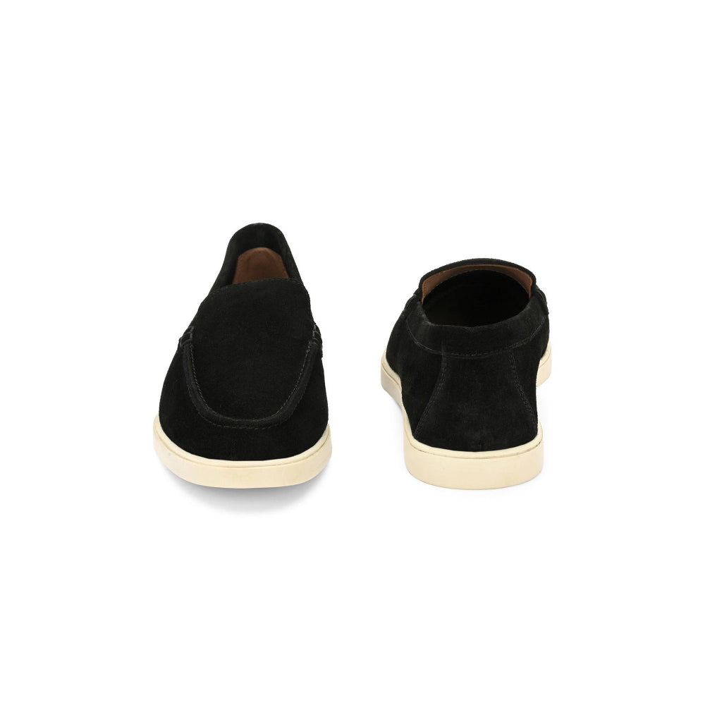 Valentino West Port Men Black Trendy Leather Loafers