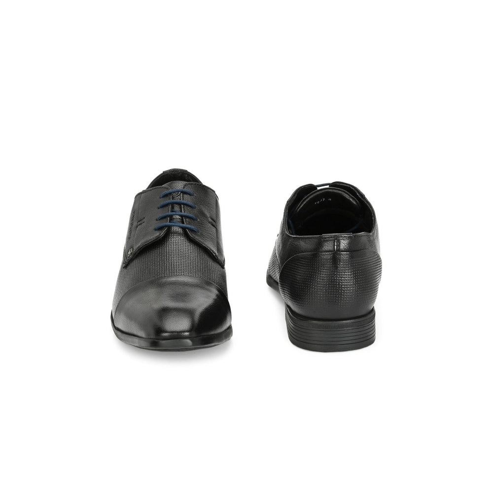 Valentino Men Premium Leather Lace-Up Formal Derby Shoes