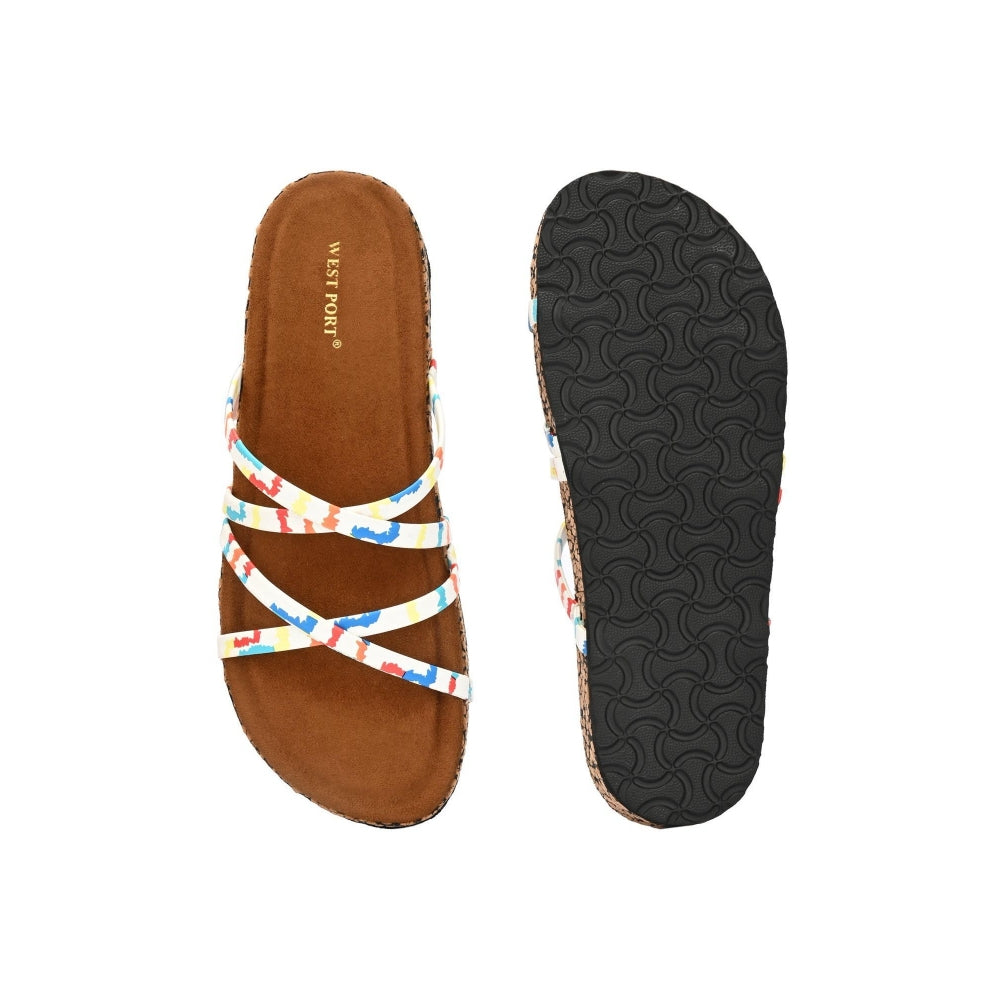 Valentino Women Colourful Strap Sandals