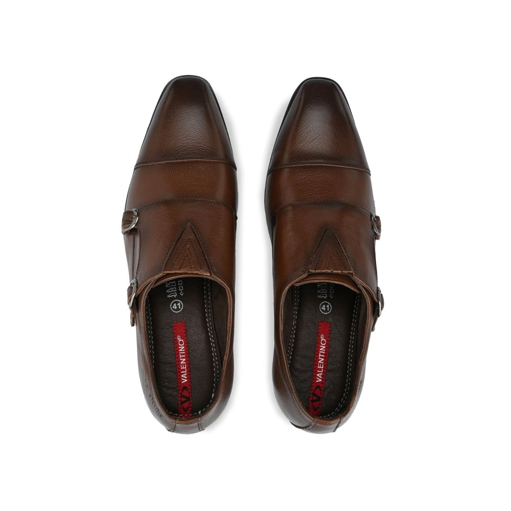 Valentino Men Premium Leather Slip-On Formal Loafer Shoes