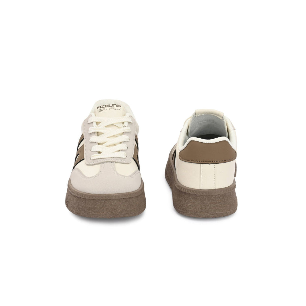 Valentino Women Chunky Beige Lace-Up Sneakers