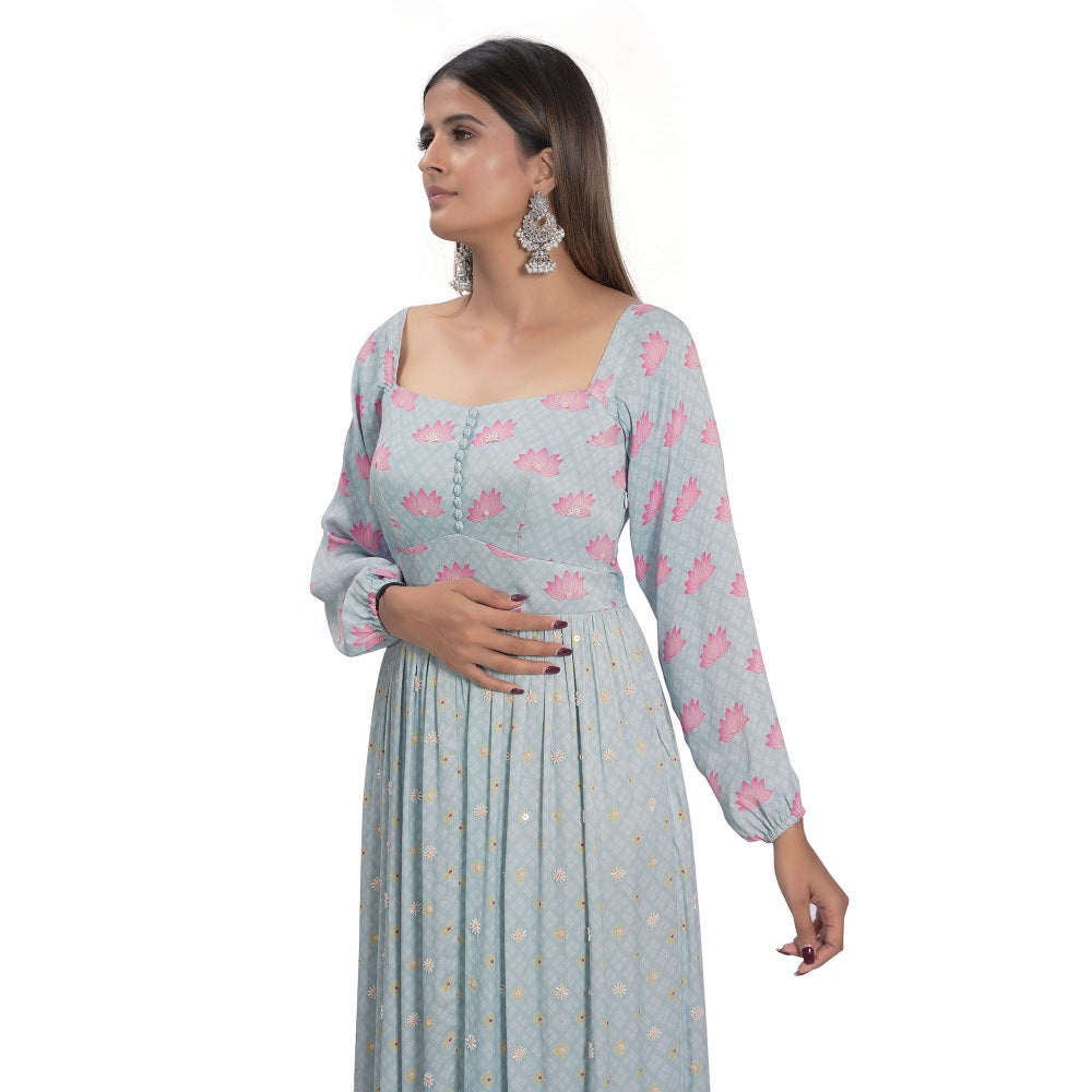Vana Ethnics Blue Kamal Talai Dress