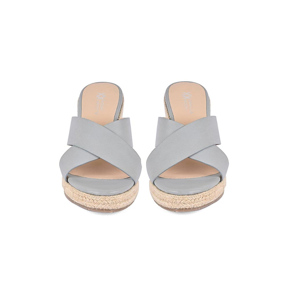 Vanilla Moon Heels Blue Solid/Plain