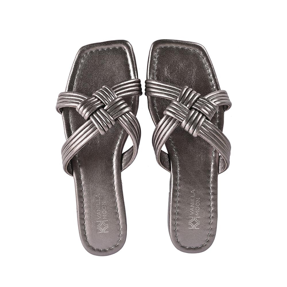 Vanilla Moon Pewter Solid Flats