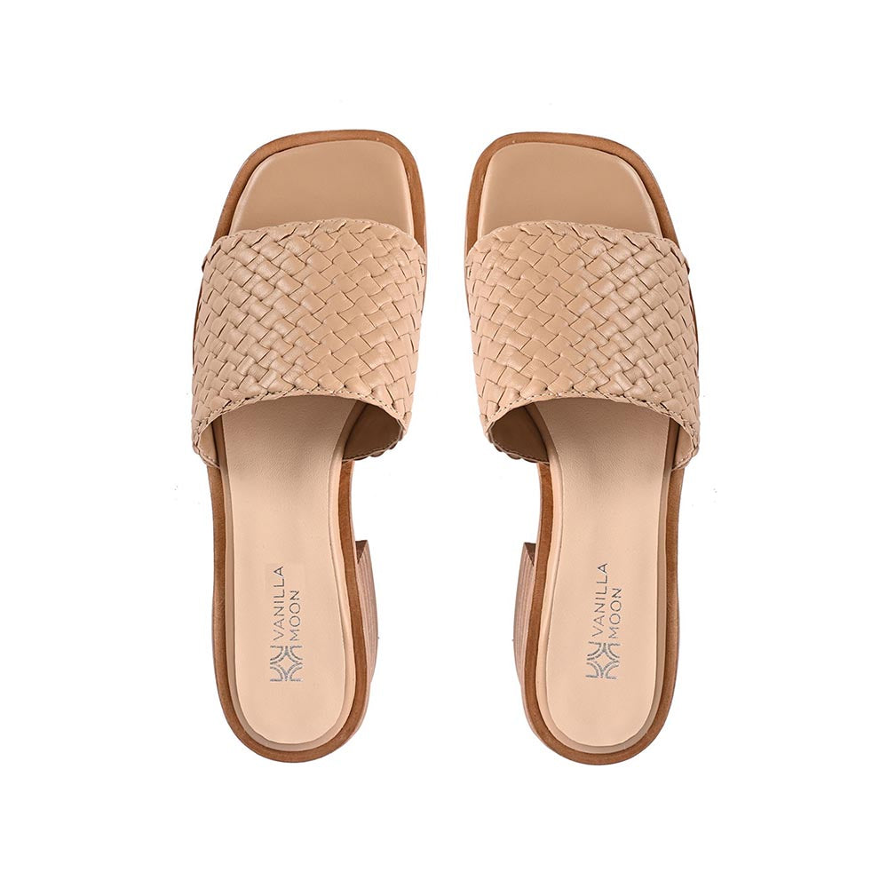 Vanilla Moon Beige Solid Heels