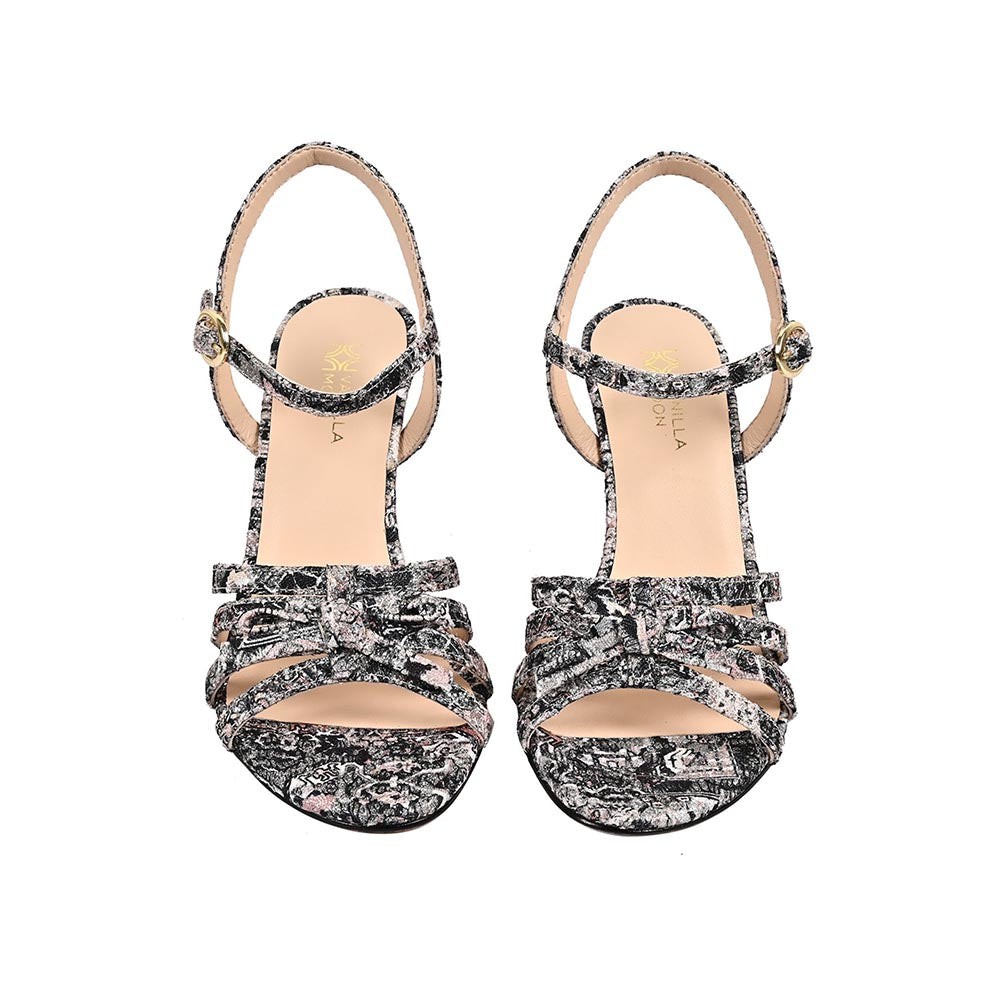 Vanilla Moon Pewter Textured Heels