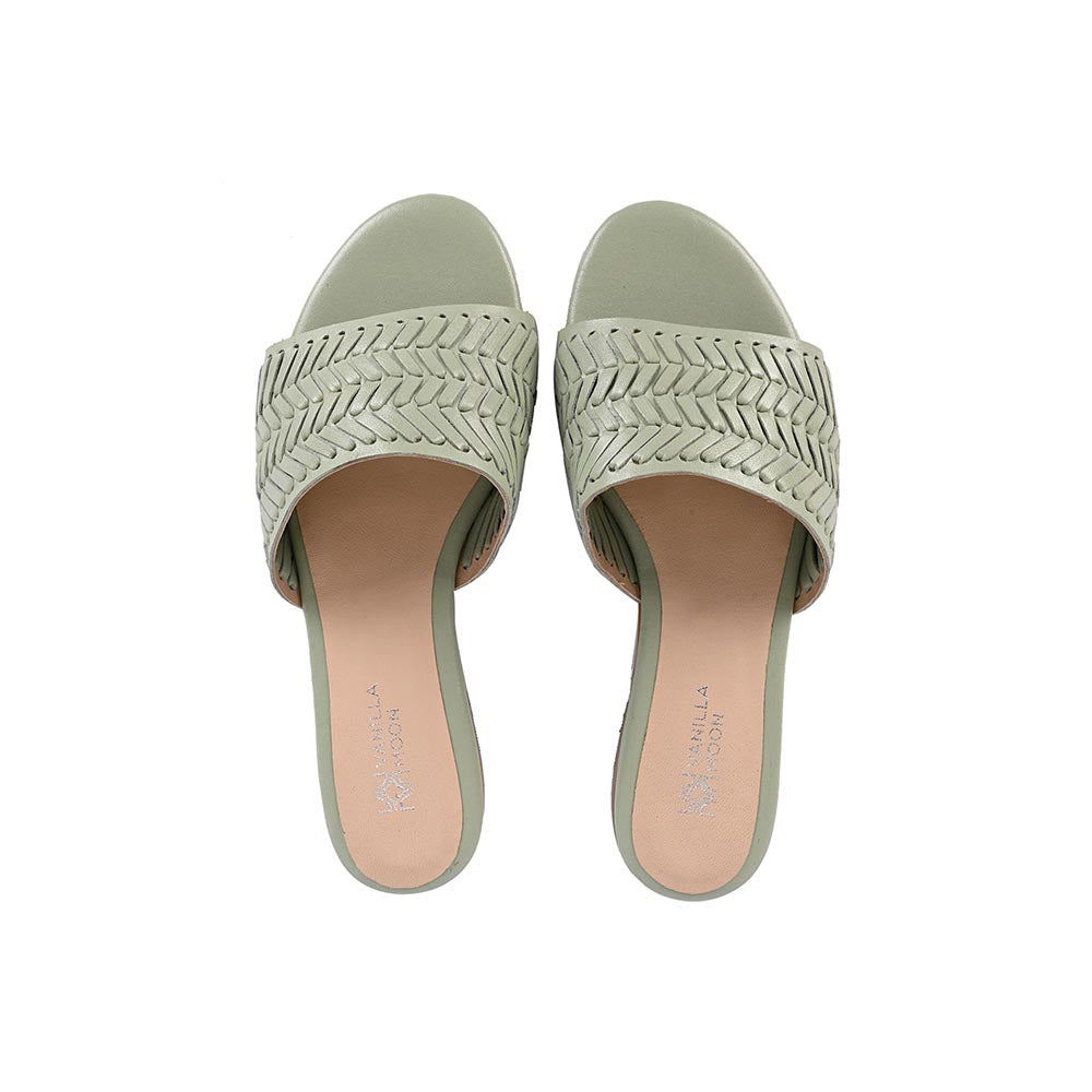 Vanilla Moon Women Green Flats