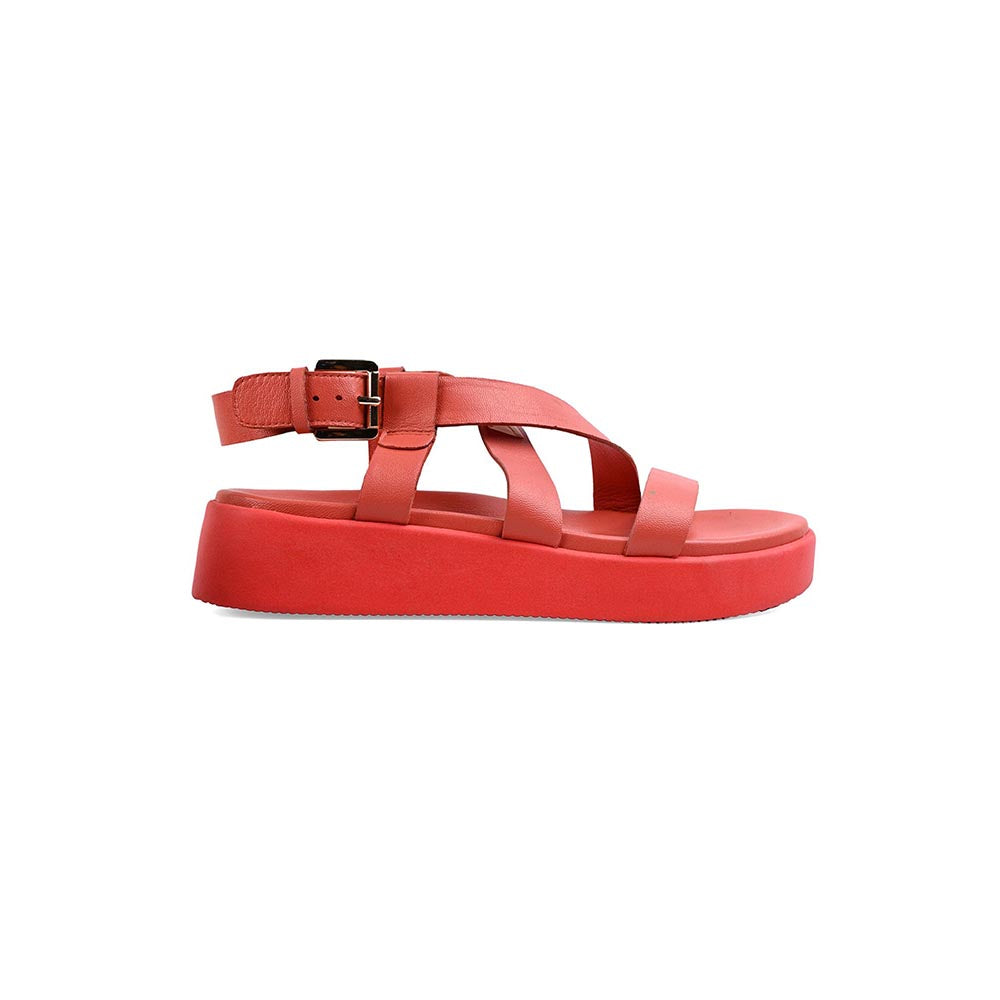 Vanilla Moon Faro Buckle Sandals - Red