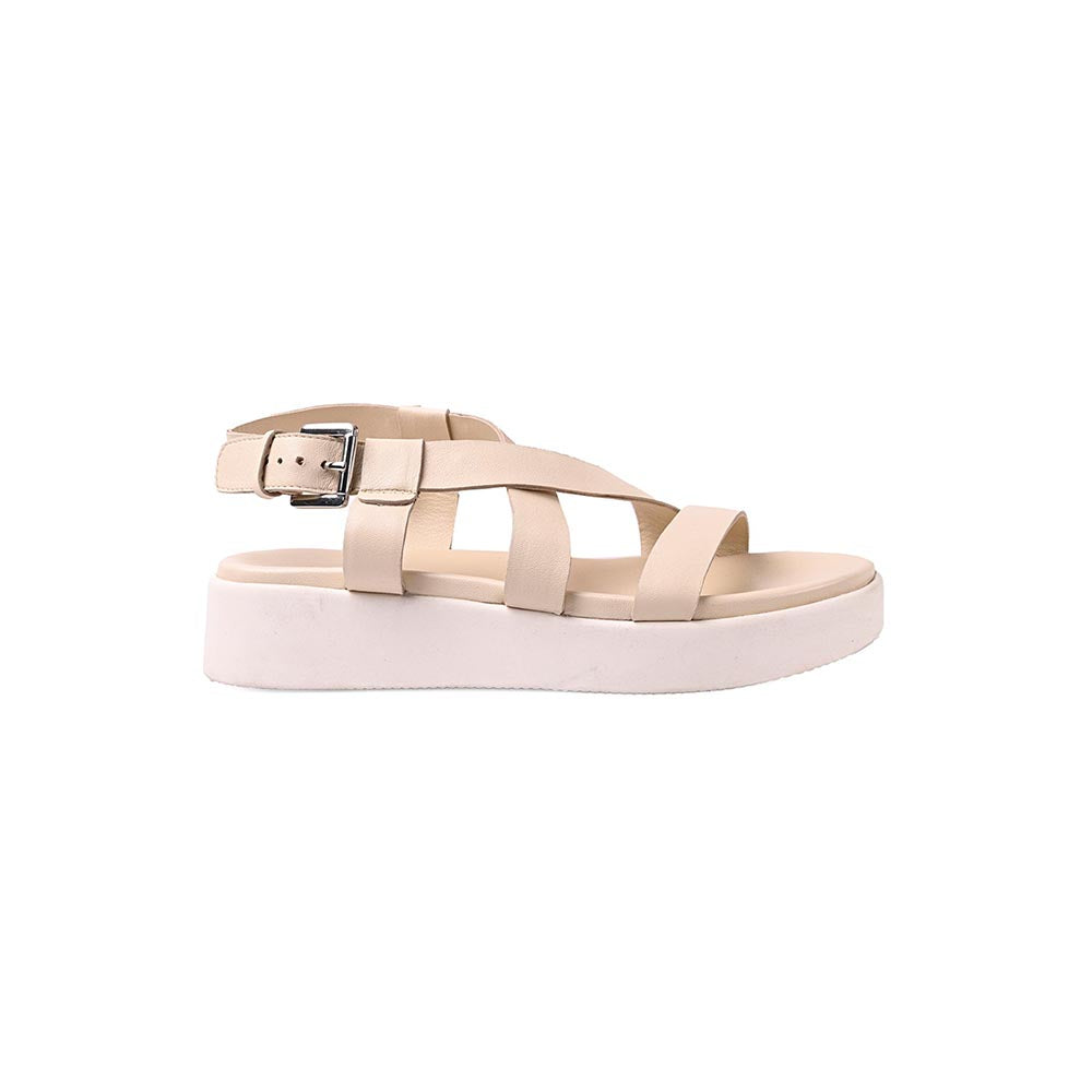 Vanilla Moon Faro Buckle Sandals - Off White