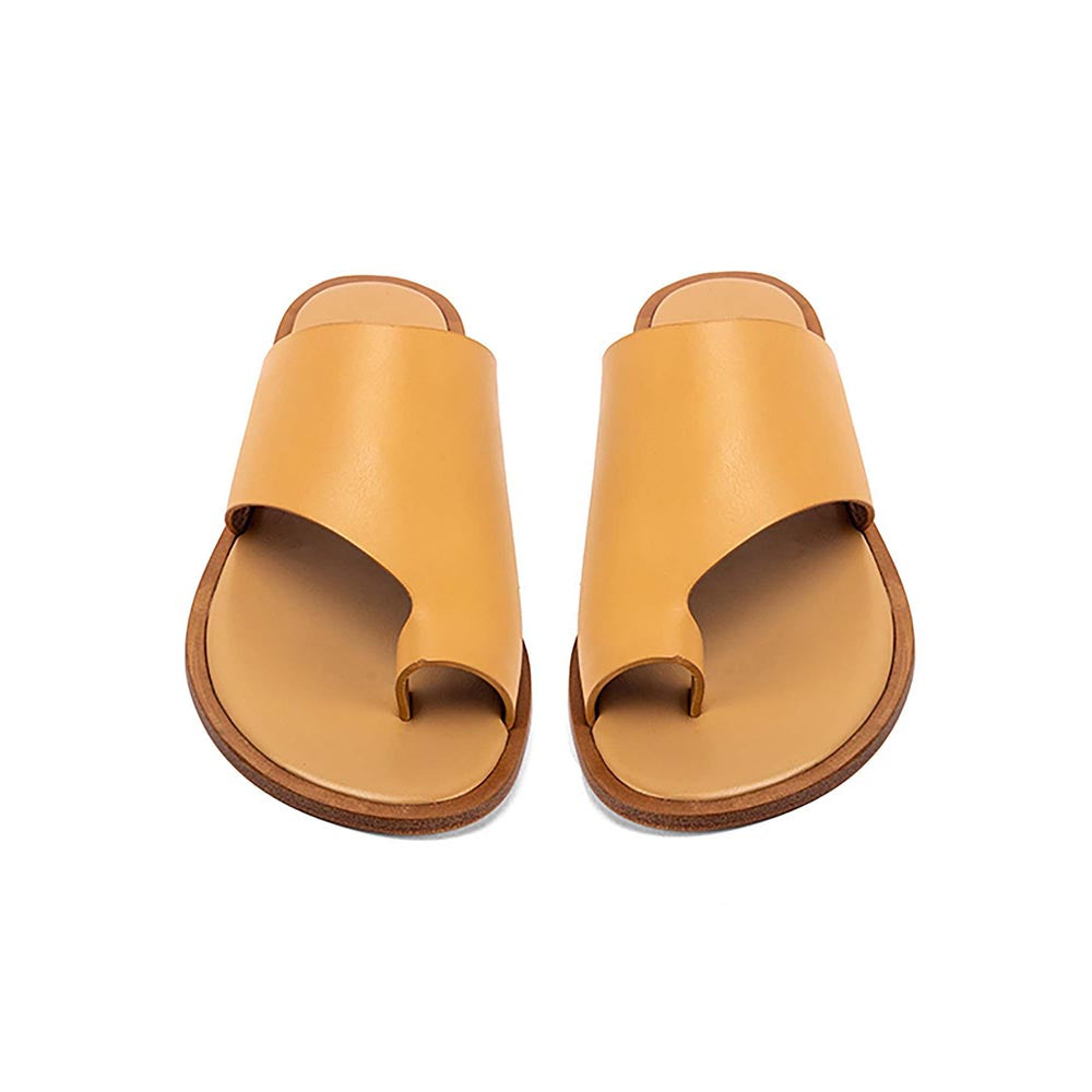 Vanilla Moon Women Tan One Toe Flats