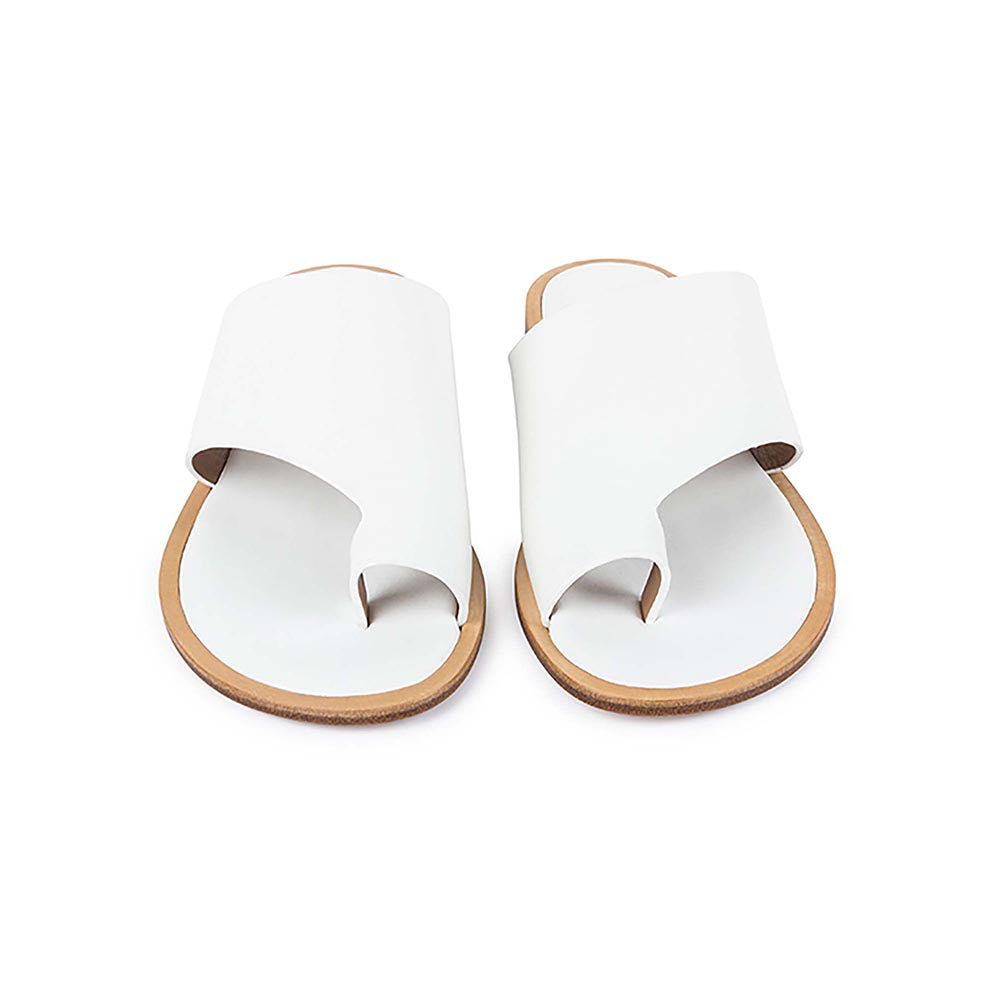Vanilla Moon Women White One Toe Flats