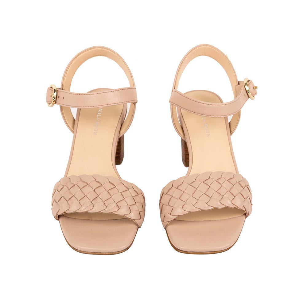 Vanilla Moon Women Beige Square Toe Heels