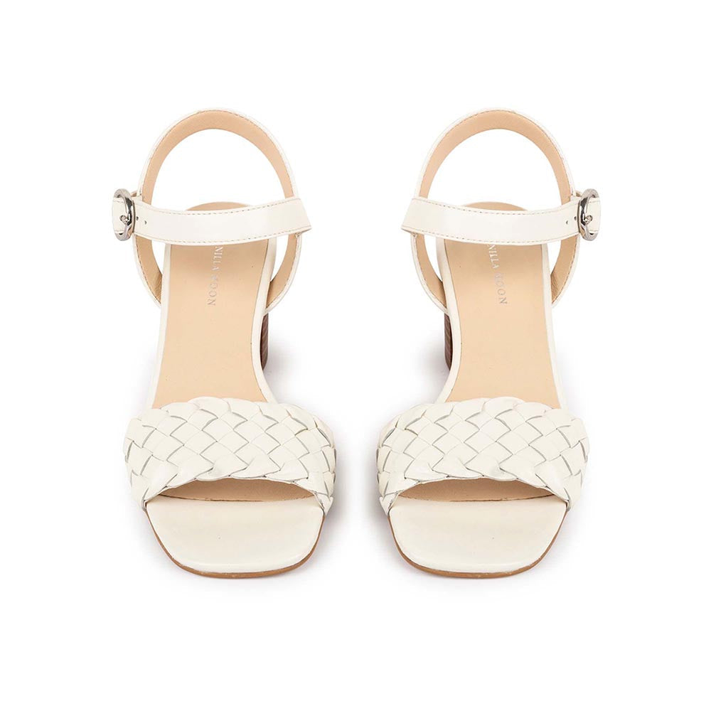 Vanilla Moon Women Ivory Square Toe Heels