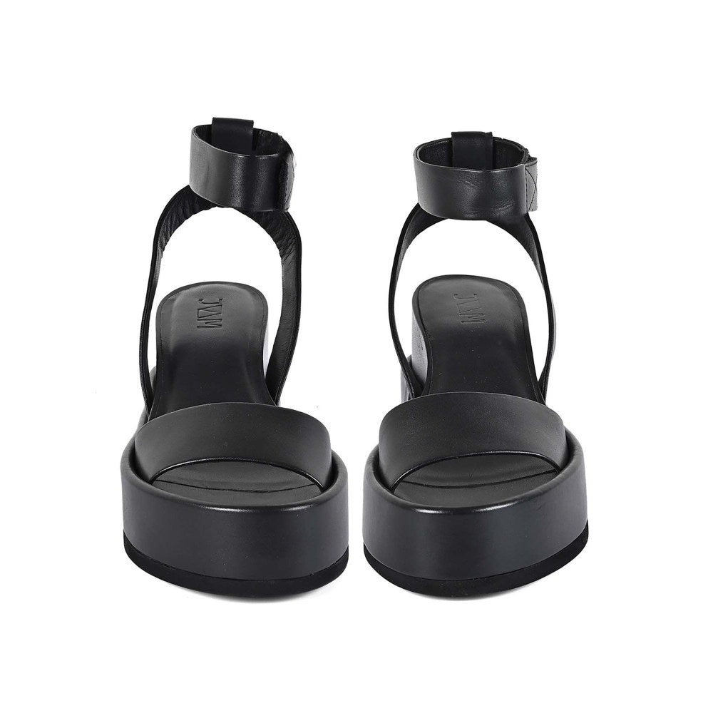 Vanilla Moon Women Black Round Toe Sandals