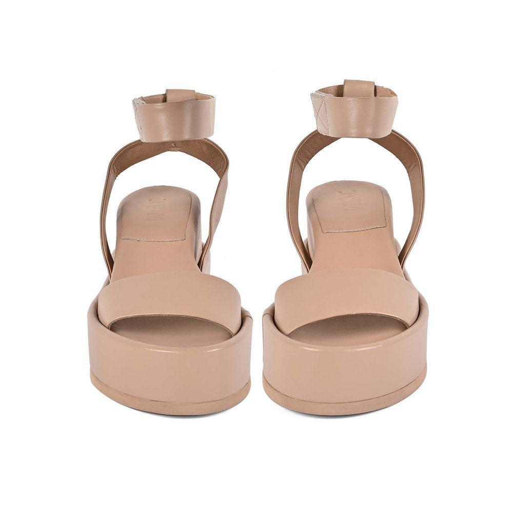 Vanilla Moon Women Nude Round Toe Sandals