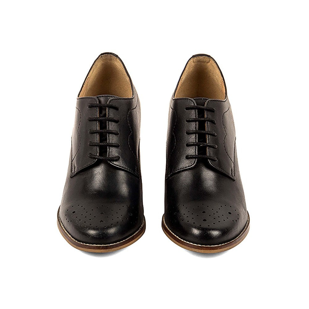 Vanilla Moon Women Black Pointed Toe Derbies