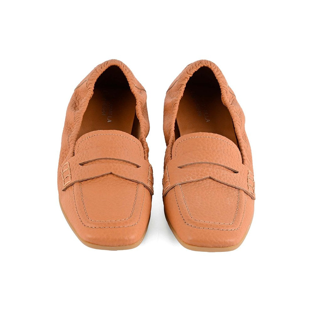 Vanilla Moon Women Tan Square Toe Loafer