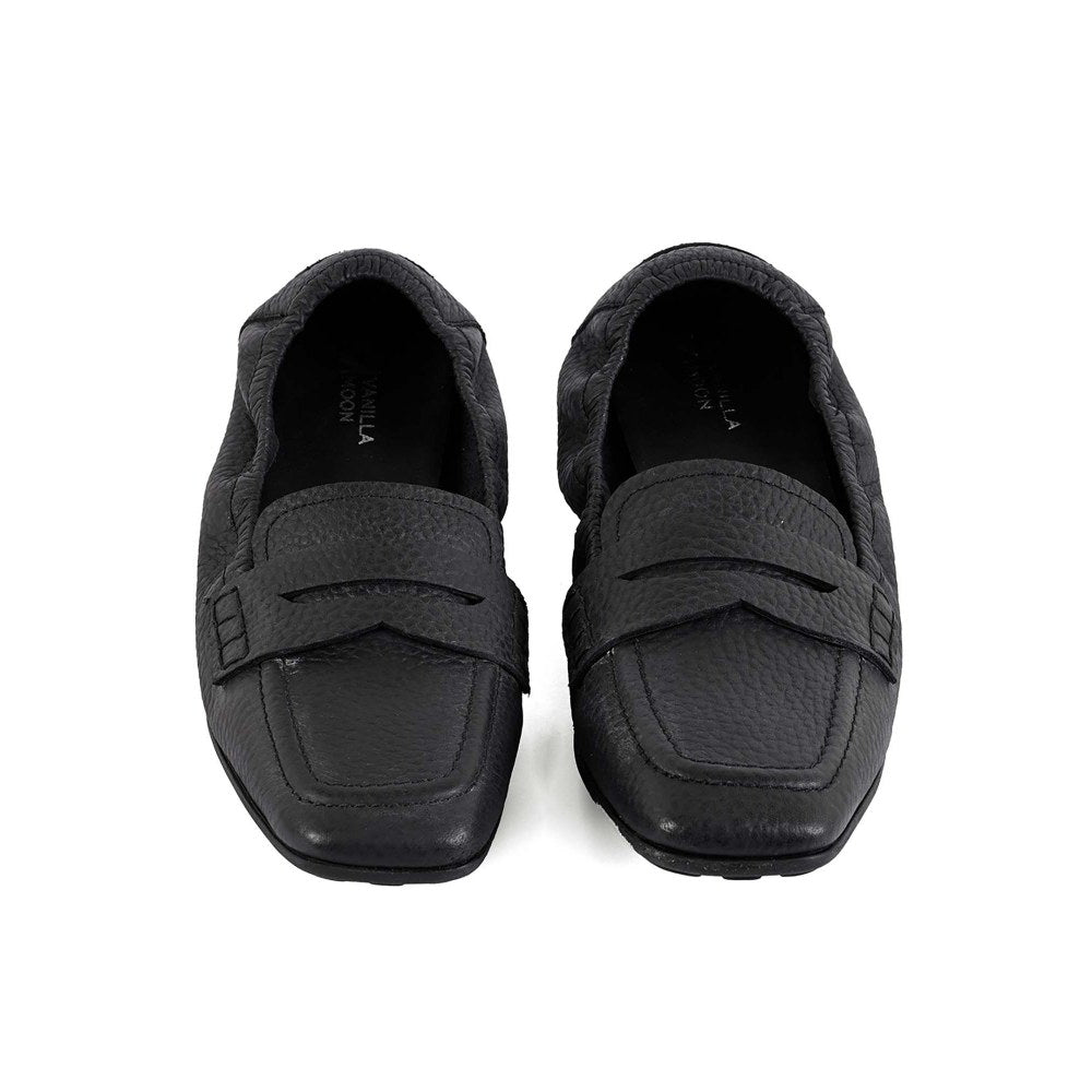 Vanilla Moon Women Black Square Toe Loafer