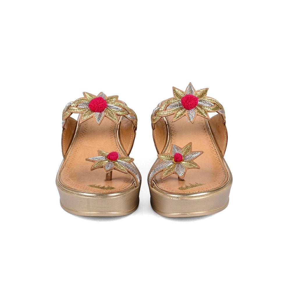Vanilla Moon Women Zana Gold Wedges