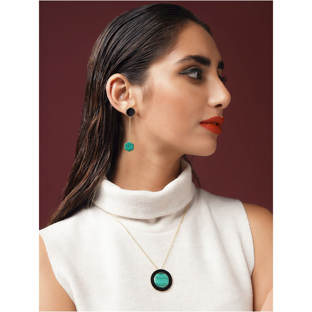 VARNIKA ARORA Green Aiane Earrings