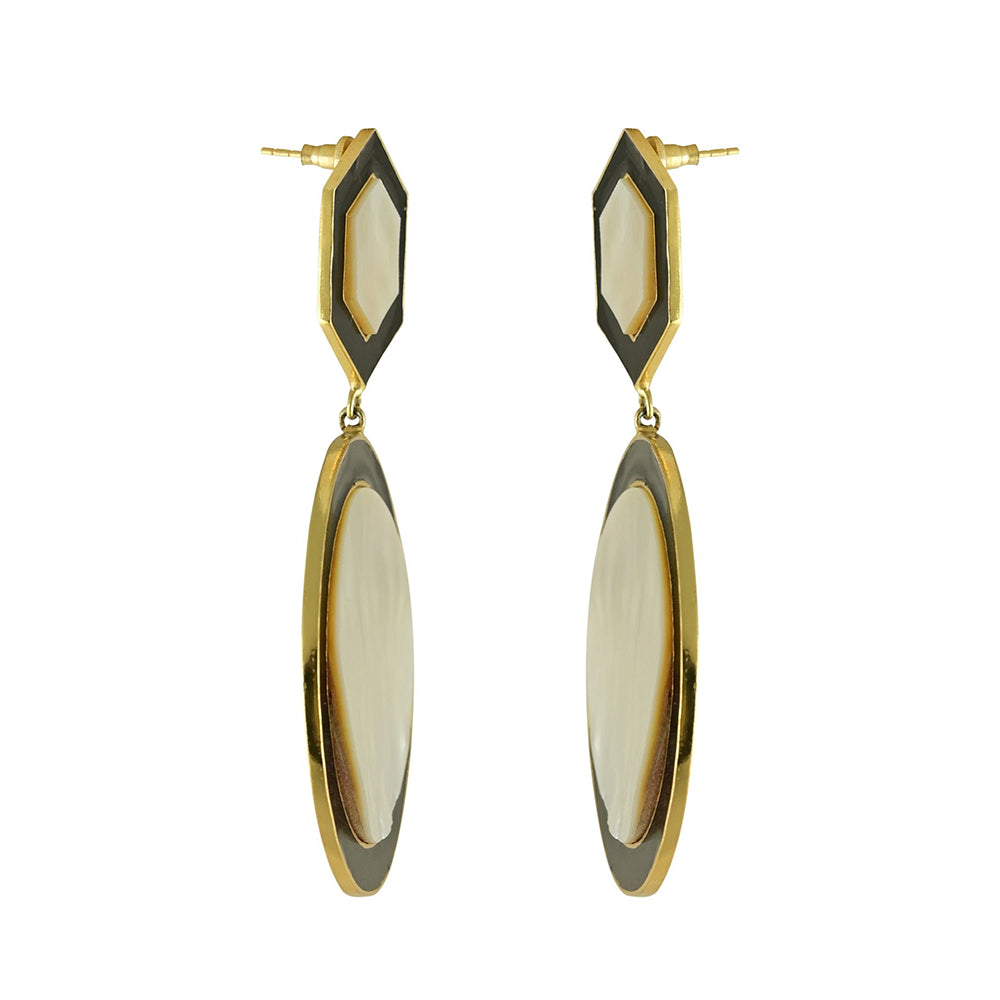 VARNIKA ARORA White Azia Earrings