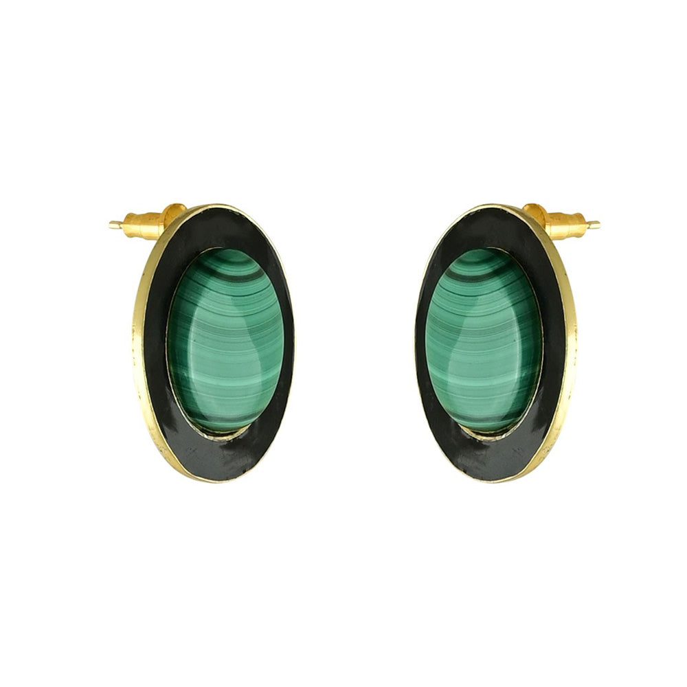 VARNIKA ARORA Green Alyssa Studs