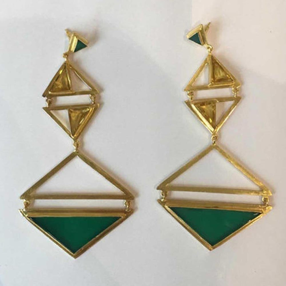 VARNIKA ARORA Gazebo Gold Plated Earrings