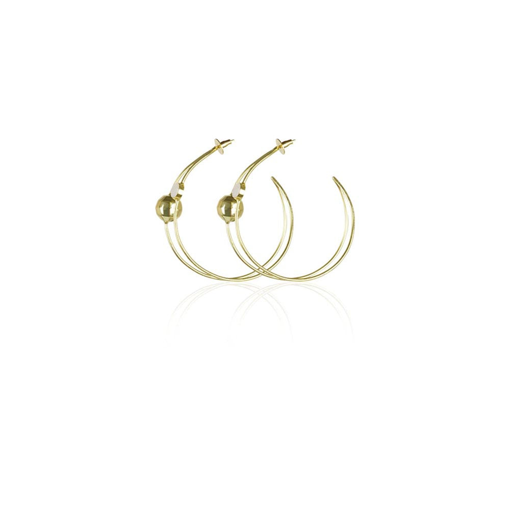 VARNIKA ARORA Razzle Dazzle Gold Plated Hoops