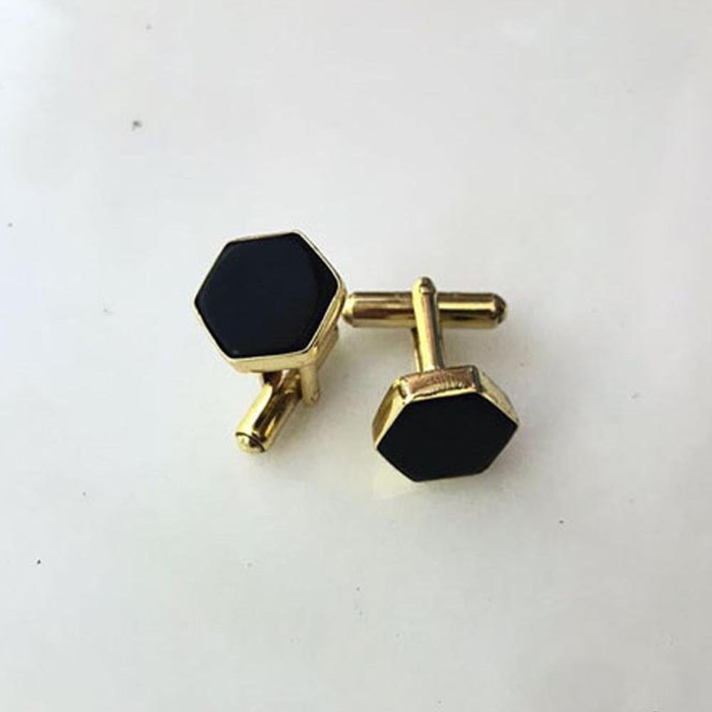 VARNIKA ARORA Black Onyx Cufflinks