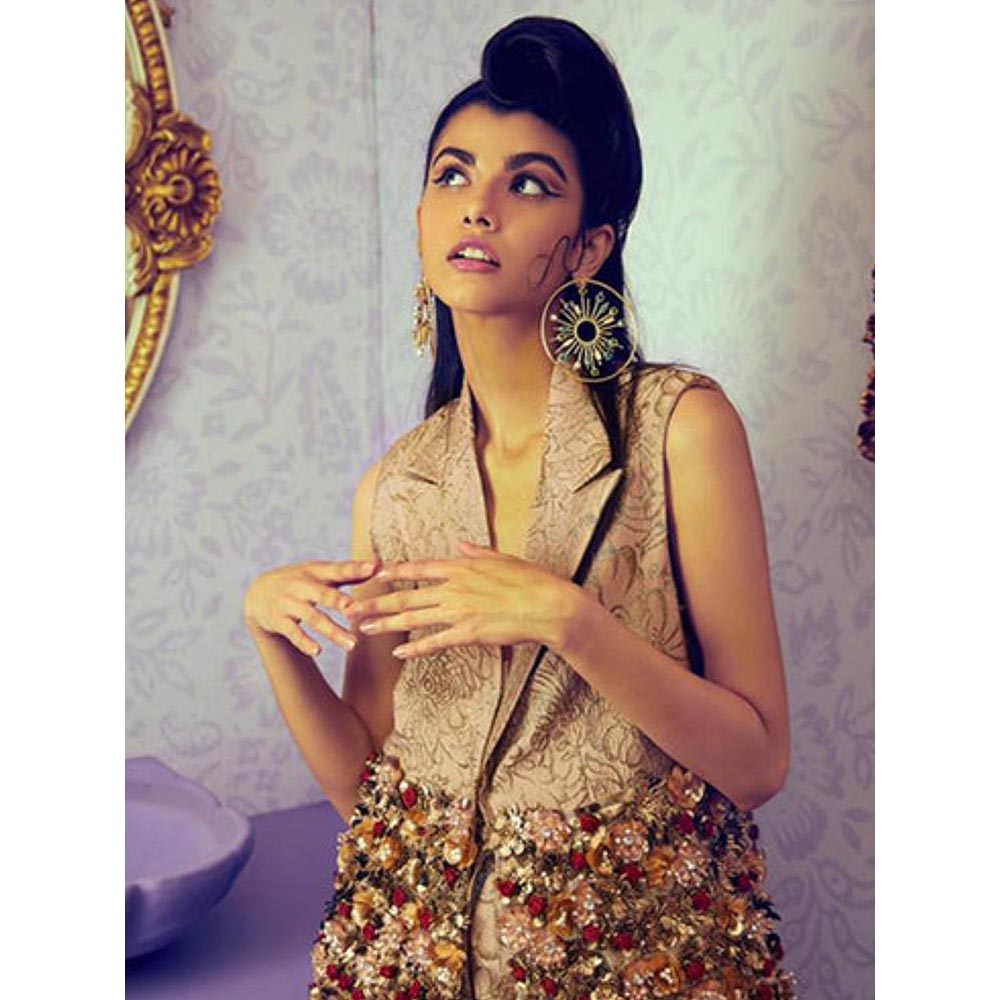 VARNIKA ARORA Ritzy Gold Plated Earrings