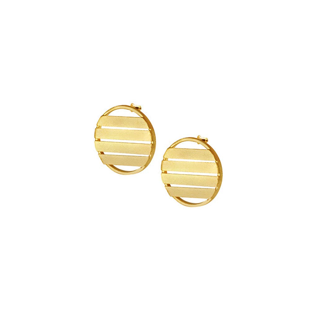 VARNIKA ARORA Gold Plated Glimpse Studs