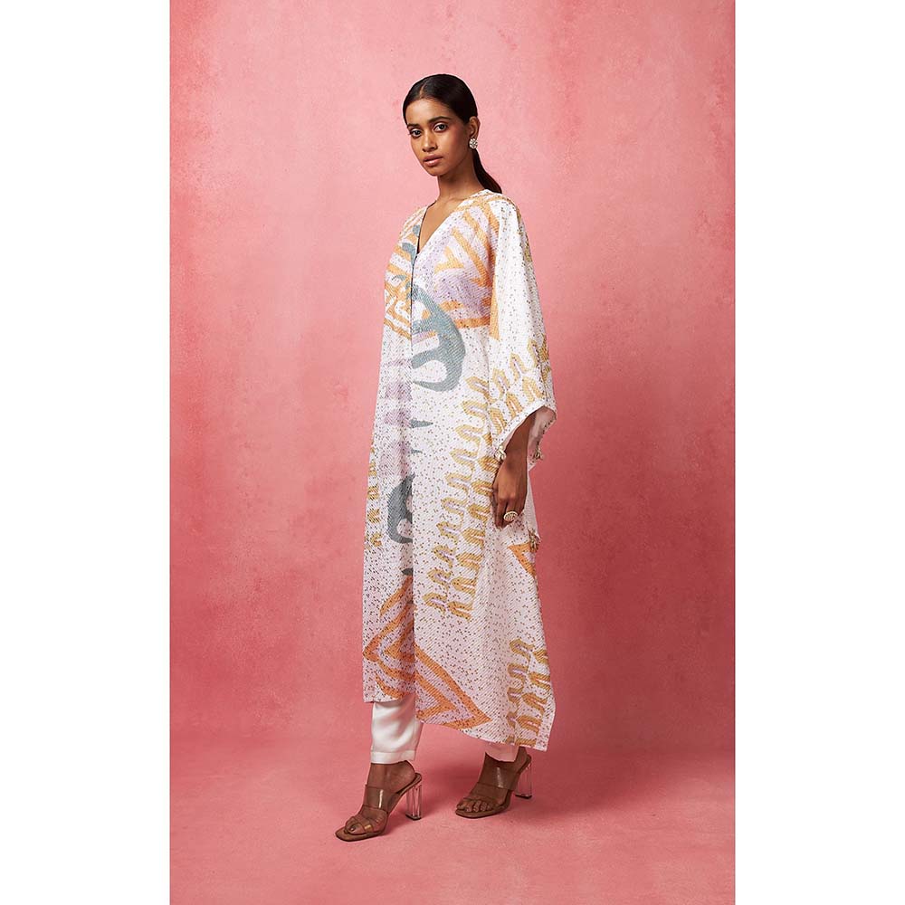 Vedika M Multi-Color Sequined Jacket with Bustier and Pant (Set of 3)