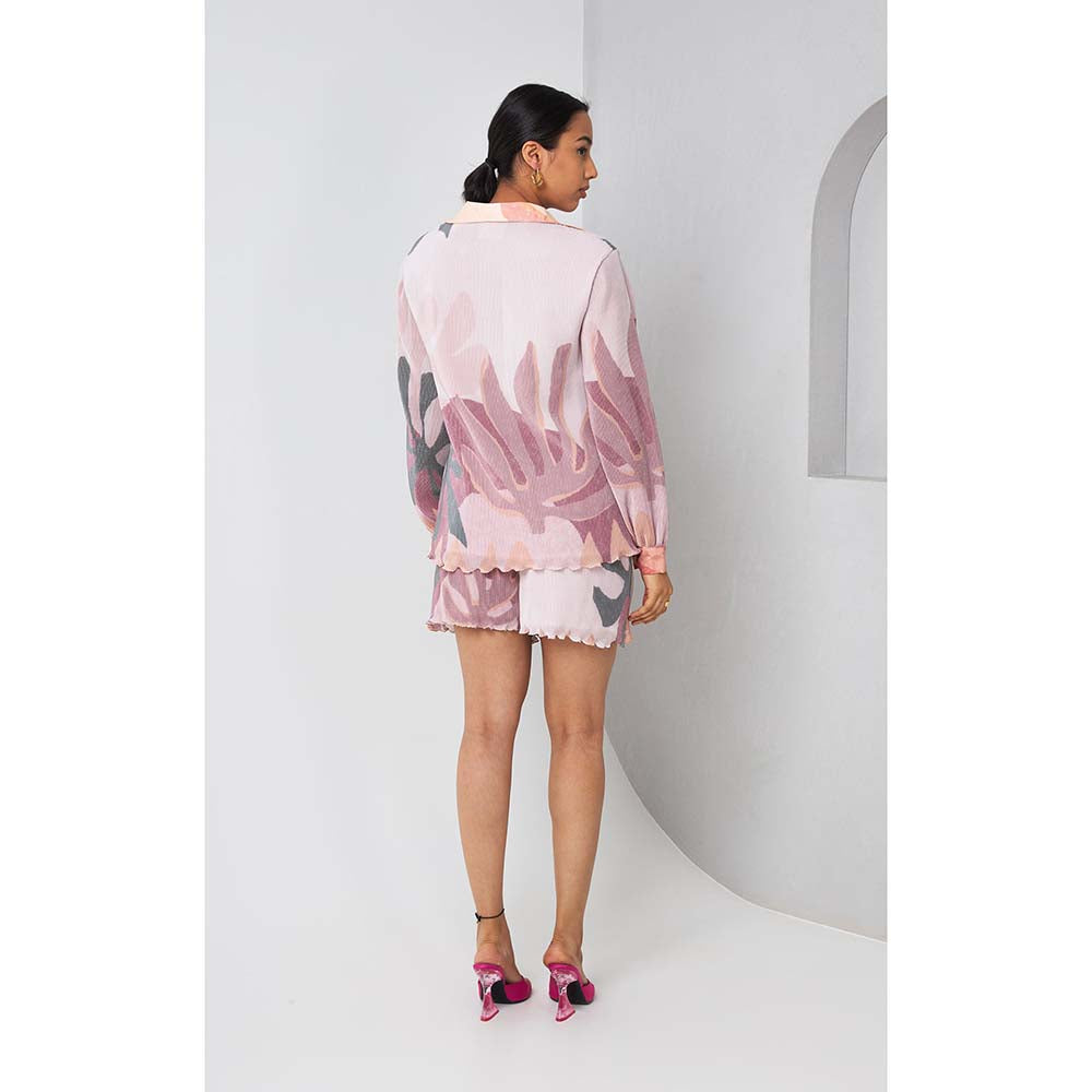 Vedika M Purple Floral Print Co-Ord (Set of 2)