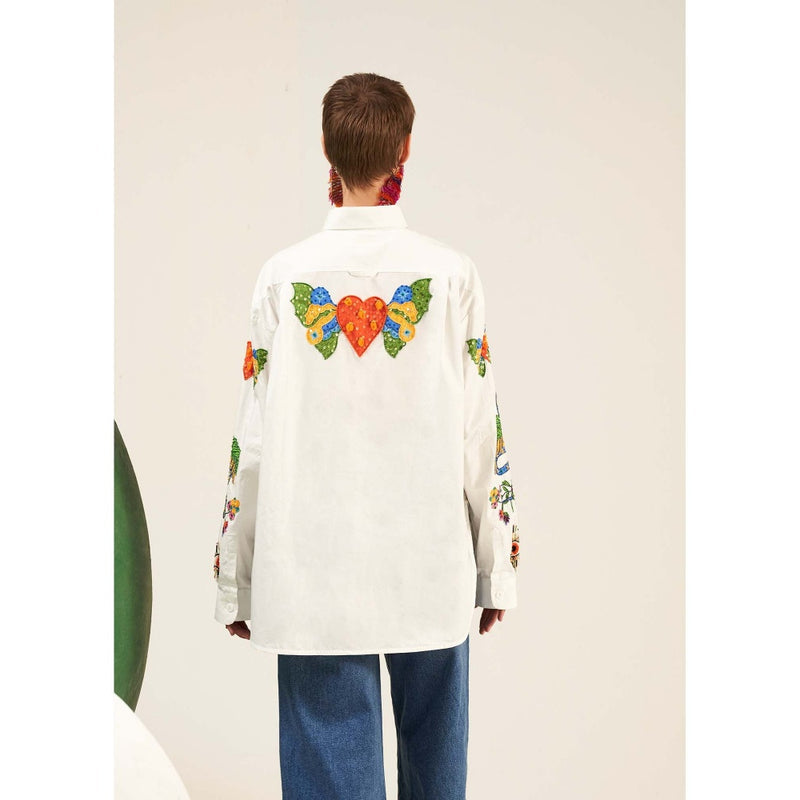 Verb White Camelia Shirt
