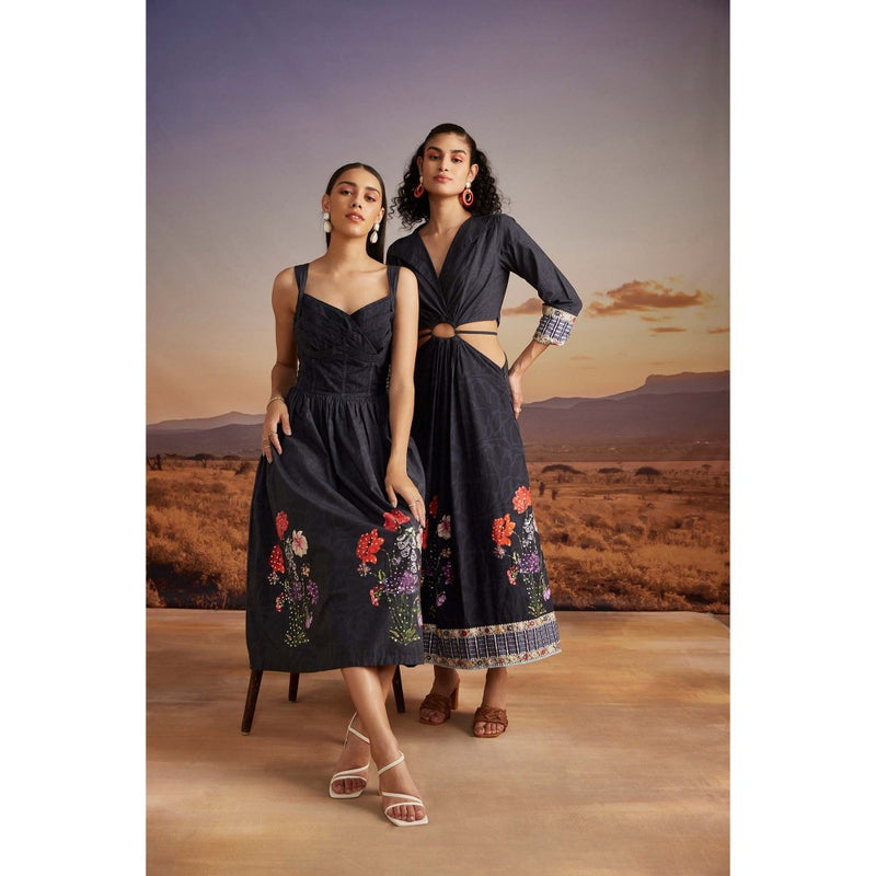 Verb Black Orsa Midi Dress