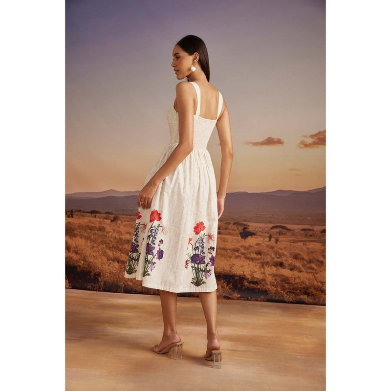 Verb White Emery Midi Dress